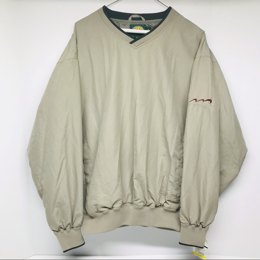 Cabela's Outdoor Gear Windcrest Sz M V Neck Pullover Windbreaker Golf Jacket NWT